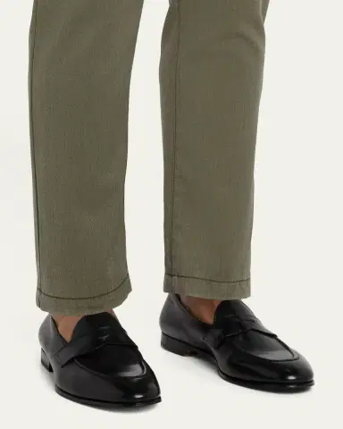 Kiton Men's Calfskin Penny Loafers | Thumbnail 2