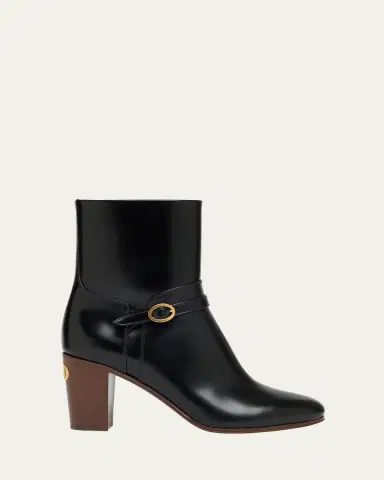 Valentino Garavani Pattie Leather Buckle Ankle Boots | Thumbnail 4 Valentino Garavani Pattie Leather Buckle Ankle Boots | Thumbnail 4