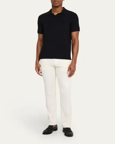 Giorgio Armani Men's Jersey Polo Shirt | Thumbnail 2