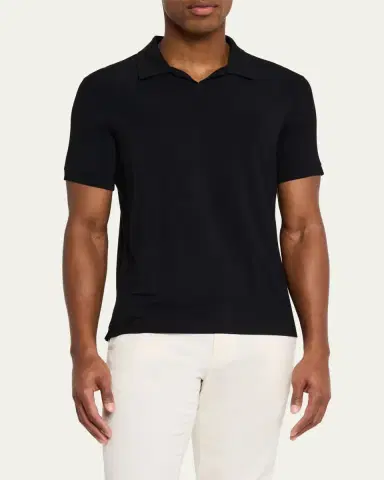 Giorgio Armani Men's Jersey Polo Shirt | Thumbnail 4