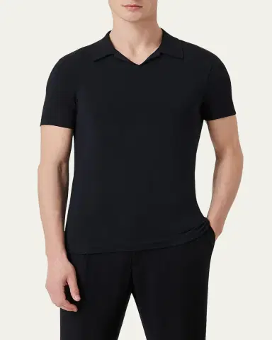 Giorgio Armani Men's Jersey Polo Shirt | Thumbnail 8