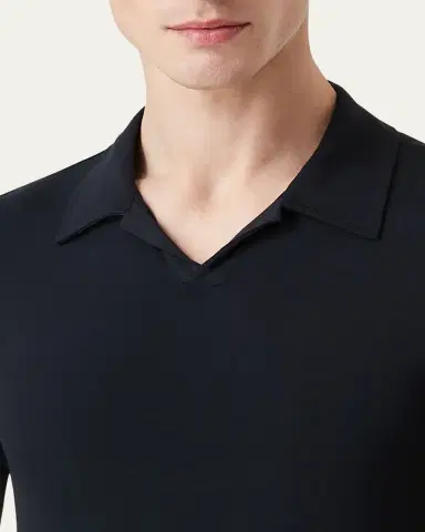 Giorgio Armani Men's Jersey Polo Shirt | Thumbnail 9