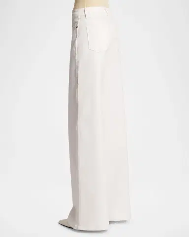 Khaite Dane Mid-Rise Wide-Leg Jeans | Thumbnail 3