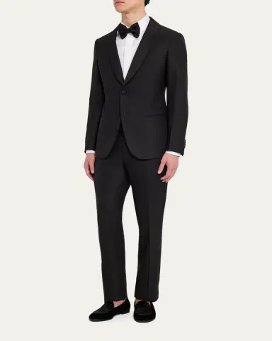 Giorgio Armani Men's Smoking Soho Shawl-Collar Tuxedo | Thumbnail 2
