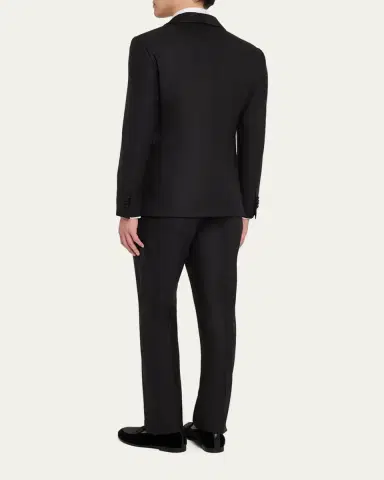 Giorgio Armani Men's Smoking Soho Shawl-Collar Tuxedo | Thumbnail 3