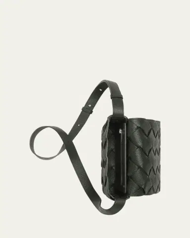 Bottega Veneta Men's Small Intreccio Leather Crossbody Bag | Thumbnail 11 Bottega Veneta Men's Small Intreccio Leather Crossbody Bag | Thumbnail 11