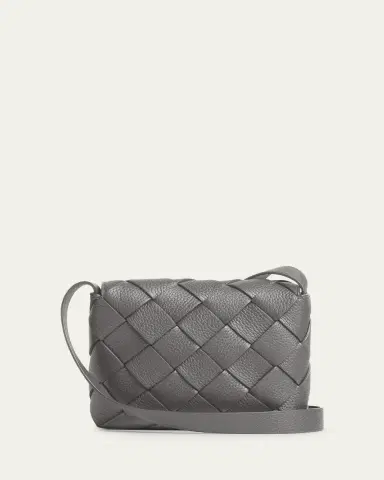 Bottega Veneta Men's Small Intreccio Leather Crossbody Bag | Thumbnail 10 Bottega Veneta Men's Small Intreccio Leather Crossbody Bag | Thumbnail 10