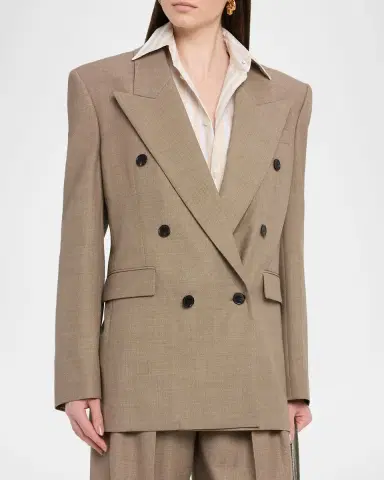 Saint Laurent Double-Breasted Blazer | Thumbnail 3 Saint Laurent Double-Breasted Blazer | Thumbnail 3