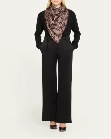 Saint Laurent Paisley Silk Charmeuse Scarf | Thumbnail 3