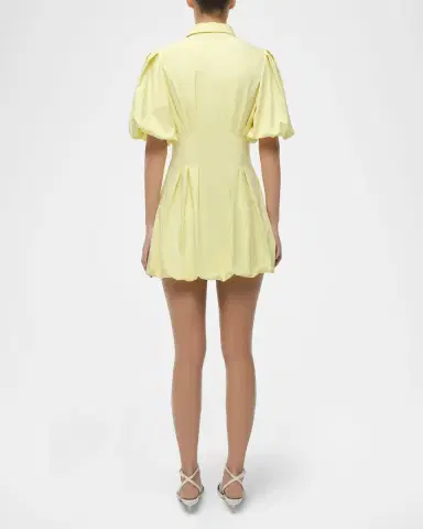 Simkhai Cleo Balloon Pintuck Mini Dress | Thumbnail 2