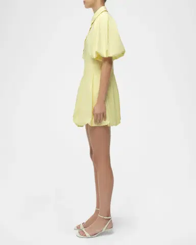 Simkhai Cleo Balloon Pintuck Mini Dress | Thumbnail 4