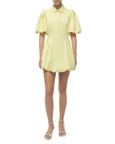 Simkhai Cleo Balloon Pintuck Mini Dress | Thumbnail 1