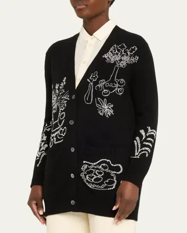 Libertine Still Life Crystal Cashmere Cardigan | Thumbnail 4 Libertine Still Life Crystal Cashmere Cardigan | Thumbnail 4