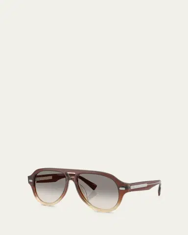 Brunello Cucinelli Acetate Aviator Frames | Thumbnail 5 Brunello Cucinelli Acetate Aviator Frames | Thumbnail 5