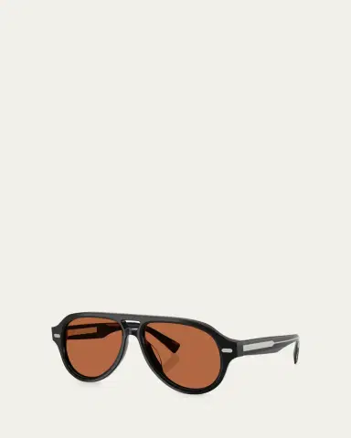 Brunello Cucinelli Acetate Aviator Frames | Thumbnail 7 Brunello Cucinelli Acetate Aviator Frames | Thumbnail 7