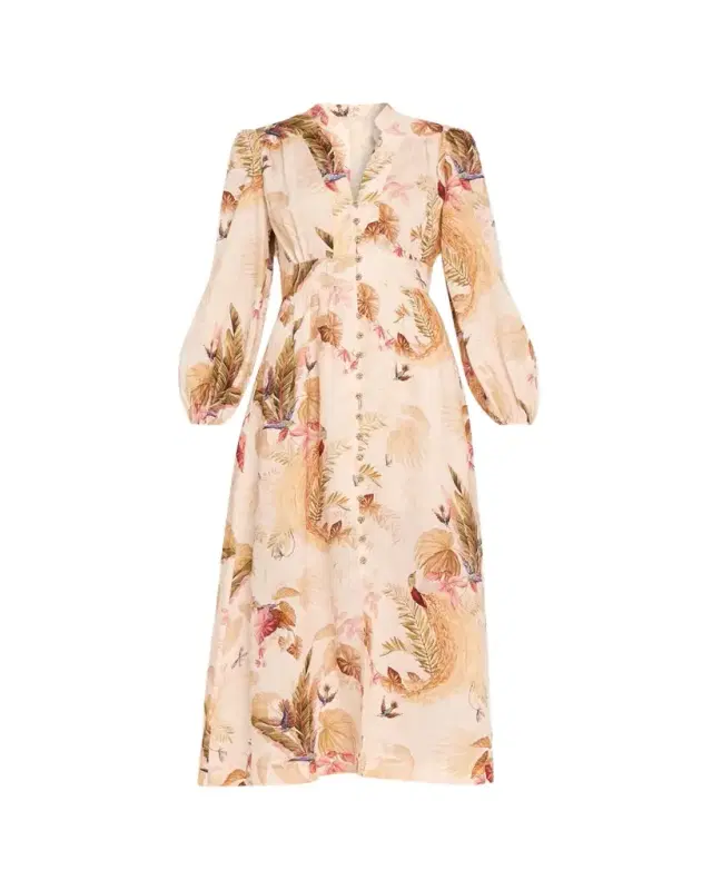 Zimmermann Ascension Plunge Maxi Dress