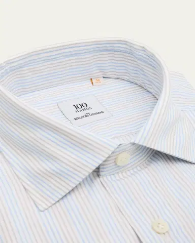 100Hands Men's Cotton Multi-Stripe Dress Shirt | Thumbnail 2