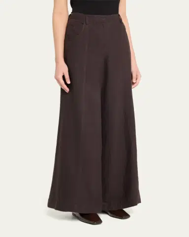 TWP Dees Wide-Leg Linen Trousers | Thumbnail 8