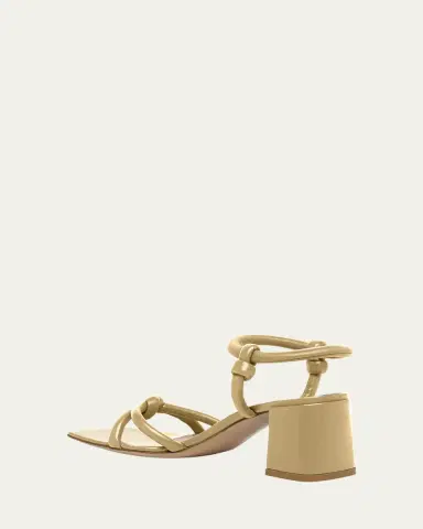 Gianvito Rossi Leather Knot Ankle-Strap Sandals | Thumbnail 4 Gianvito Rossi Leather Knot Ankle-Strap Sandals | Thumbnail 4