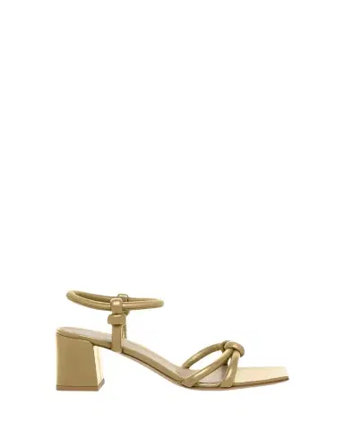 Gianvito Rossi Leather Knot Ankle-Strap Sandals | Thumbnail 1 Gianvito Rossi Leather Knot Ankle-Strap Sandals | Thumbnail 1