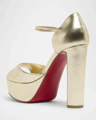 Christian Louboutin 130mm Sandaloo Metallic Platform Sandals | Thumbnail 3 Christian Louboutin 130mm Sandaloo Metallic Platform Sandals | Thumbnail 3