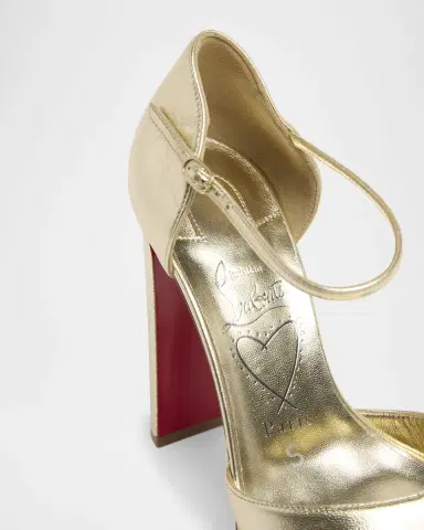 Christian Louboutin 130mm Sandaloo Metallic Platform Sandals | Thumbnail 4 Christian Louboutin 130mm Sandaloo Metallic Platform Sandals | Thumbnail 4