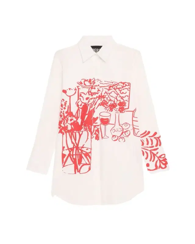 Still Life Screen Long Classic Shirt