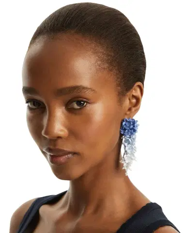 Oscar de la Renta Plexy Flowers Bouquet Earrings | Thumbnail 1 Oscar de la Renta Plexy Flowers Bouquet Earrings | Thumbnail 1