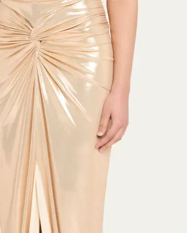 Retrofête Maytal Metallic Strapless Gown | Thumbnail 5 Retrofête Maytal Metallic Strapless Gown | Thumbnail 5