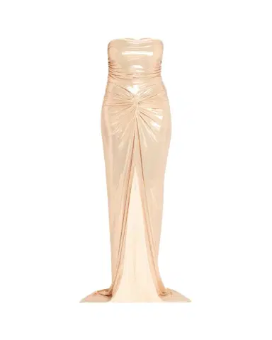Retrofête Maytal Metallic Strapless Gown | Thumbnail 1 Retrofête Maytal Metallic Strapless Gown | Thumbnail 1