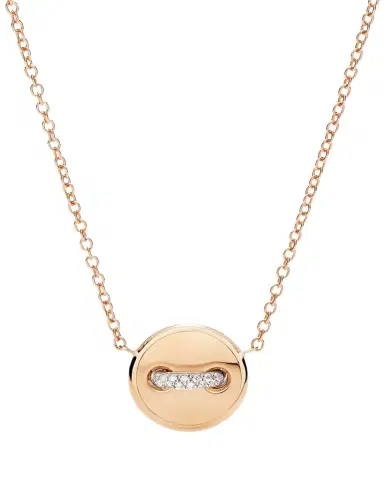Pomellato Pom Pom Dot 18K Rose Gold Diamond and Turquoise Pendant Necklace | Thumbnail 1 Pomellato Pom Pom Dot 18K Rose Gold Diamond and Turquoise Pendant Necklace | Thumbnail 1
