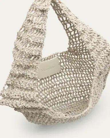 Maeden Crochet Market Shoulder Bag in Nappa Leather | Thumbnail 4