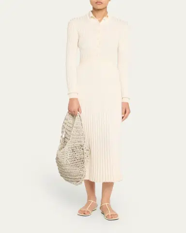 Maeden Crochet Market Shoulder Bag in Nappa Leather | Thumbnail 5