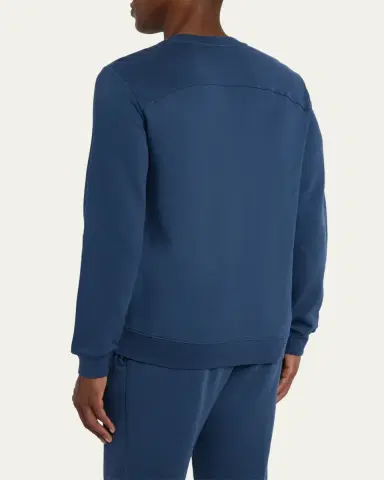 Derek Rose Men's Quinn Crewneck Sweatshirt | Thumbnail 3 Derek Rose Men's Quinn Crewneck Sweatshirt | Thumbnail 3