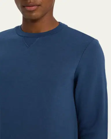 Derek Rose Men's Quinn Crewneck Sweatshirt | Thumbnail 4 Derek Rose Men's Quinn Crewneck Sweatshirt | Thumbnail 4
