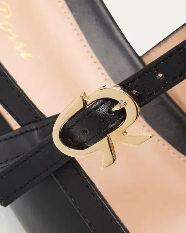 Gianvito Rossi Calfskin Mary Jane Slingback Pumps | Thumbnail 5