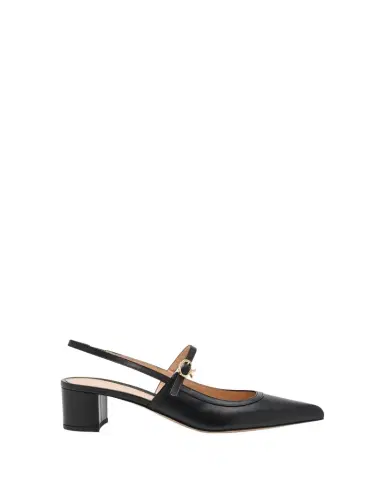 Gianvito Rossi Calfskin Mary Jane Slingback Pumps | Thumbnail 1