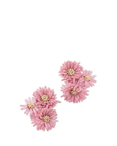 Oscar de la Renta Pom-Pom Flower Stud Earrings | Thumbnail 1