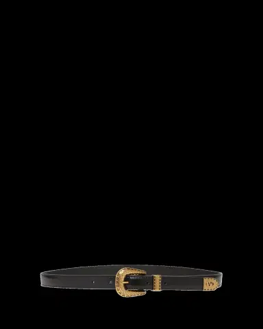 Valentino Garavani VLogo Signature Brushed Leather Belt, 20mm | Thumbnail 2