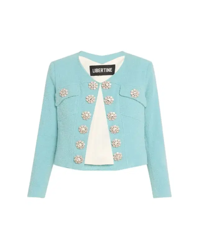 Aqua Boucle Heart Jacket