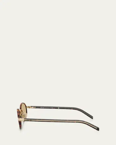 Prada 0PR B56S Steel Oval Sunglasses | Thumbnail 3