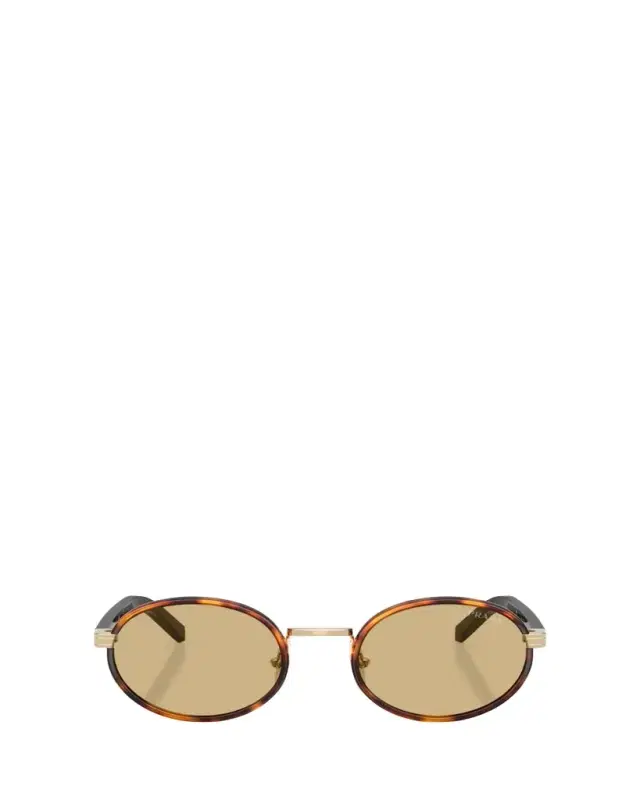 Prada 0PR B56S Steel Oval Sunglasses
