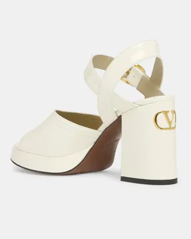 Valentino Garavani Fawcette VLogo Patent Leather Platform Sandals | Thumbnail 4 Valentino Garavani Fawcette VLogo Patent Leather Platform Sandals | Thumbnail 4