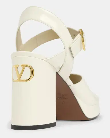Valentino Garavani Fawcette VLogo Patent Leather Platform Sandals | Thumbnail 5 Valentino Garavani Fawcette VLogo Patent Leather Platform Sandals | Thumbnail 5