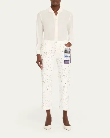 Libertine Meteor Shower Straight-Leg Ankle Boyfriend Jeans | Thumbnail 2 Libertine Meteor Shower Straight-Leg Ankle Boyfriend Jeans | Thumbnail 2
