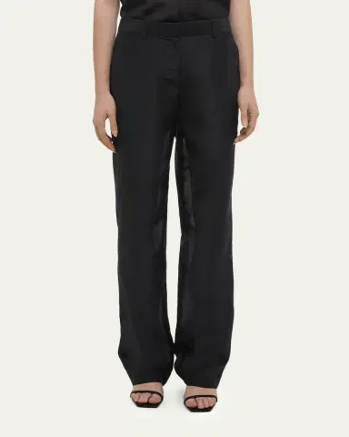 Helmut Lang Sheer Straight-Leg Trousers | Thumbnail 5 Helmut Lang Sheer Straight-Leg Trousers | Thumbnail 5