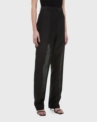 Helmut Lang Sheer Straight-Leg Trousers | Thumbnail 8 Helmut Lang Sheer Straight-Leg Trousers | Thumbnail 8