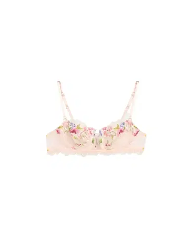 Lise Charmel Libertine en Fleurs Embroidered Tulle Demi Bra | Thumbnail 1 Lise Charmel Libertine en Fleurs Embroidered Tulle Demi Bra | Thumbnail 1