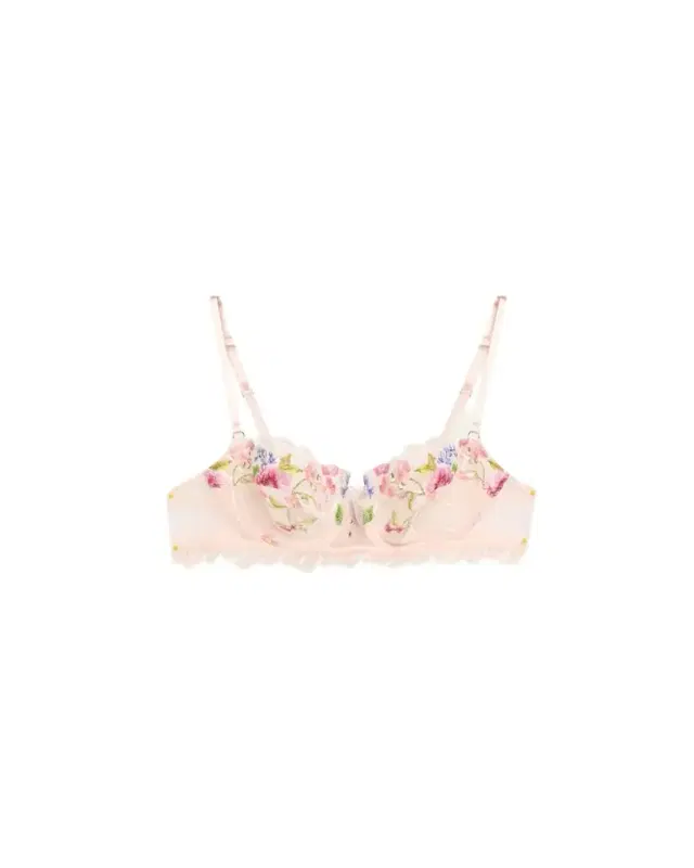 Lise Charmel Libertine en Fleurs Embroidered Tulle Demi Bra