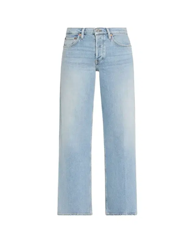 Mid-Rise Wide-Leg Jeans